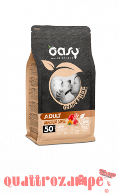 Oasy Dog Grain Free Adult Medium Large Agnello