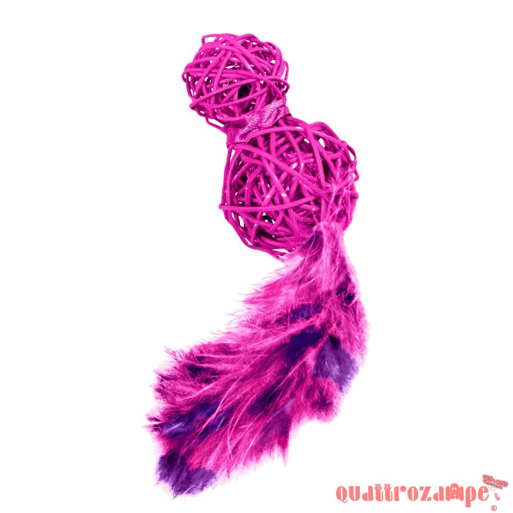 Kong Cat Wubba Wicker 16 cm Con Led Per Gatti