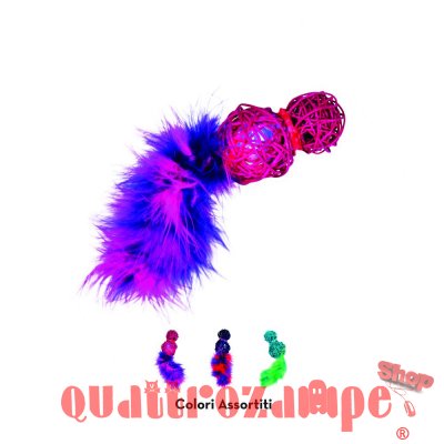 Kong Cat Wubba Wicker 16 cm Con Led Per Gatti