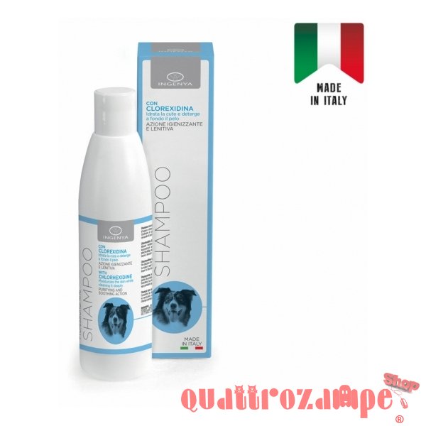 Camon Shampoo Alla Clorexidina 250 ml Professional Line Ingenya Per Cani