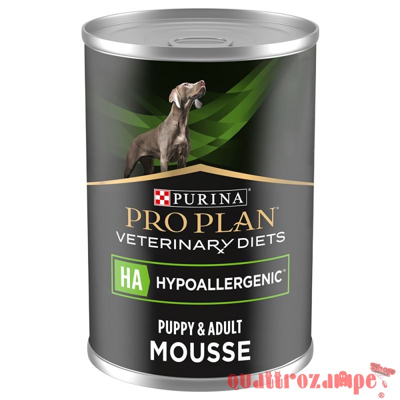 Purina Pro Plan Veterinary Diet Ha Hypoallergenic 400 gr Mousse Per Cane