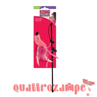 Kong Cat Bacchetta Feather Teaser 47 cm Gioco Per Gatti