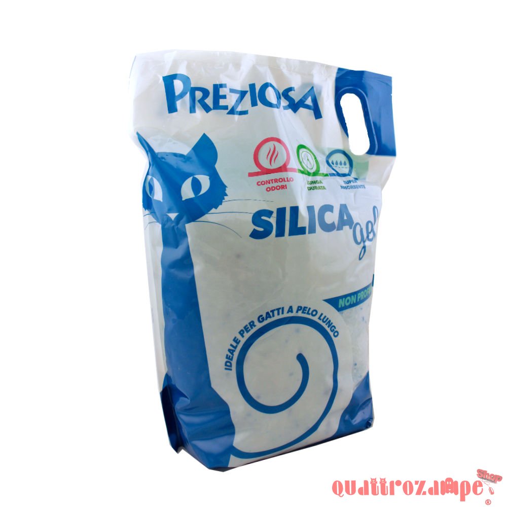 Lettiera Preziosa Silice Gel Classic Gatto Non Profumata