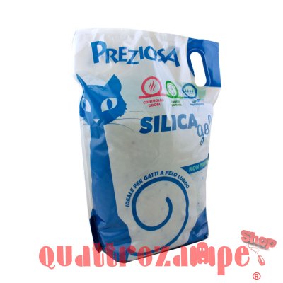 Lettiera Preziosa Silice Gel Classic Gatto Non Profumata