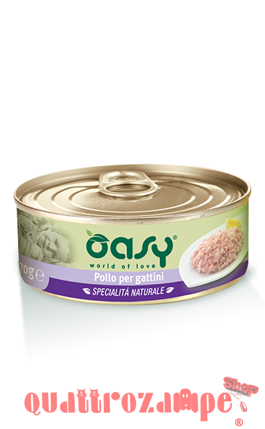 Oasy Cat Kitten Pollo Lattina Umido Per Gattini