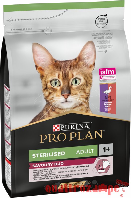 Purina Pro Plan Savoury Duo Sterilised Anatra e Fegato per Gatti Sterilizzati