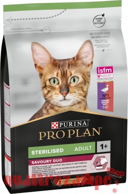 Purina Pro Plan Savoury Duo Sterilised Anatra e Fegato per Gatti Sterilizzati