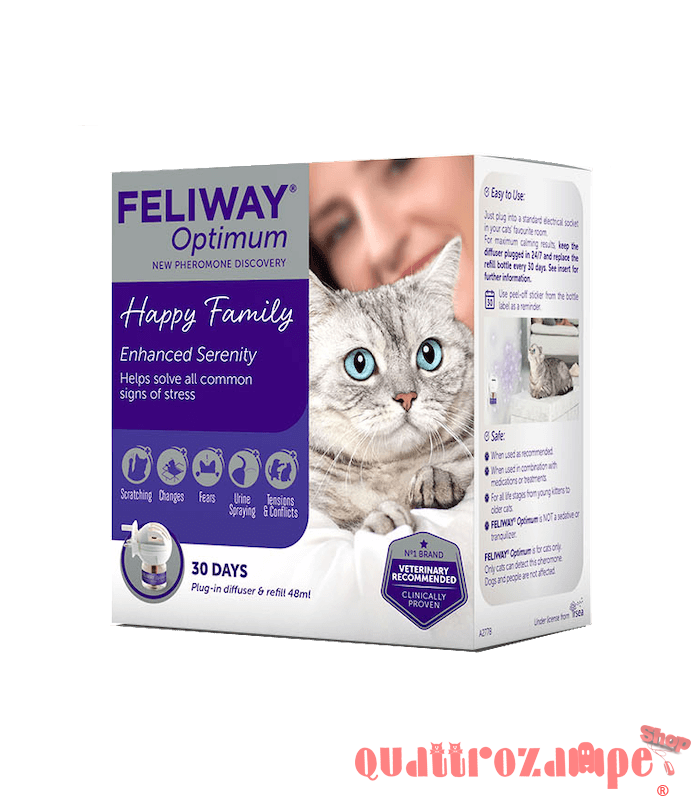 Ceva Feliway Optimum Diffusore e Ricarica 48 ml Kit Per Gatti