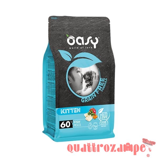 Oasy Cat Kitten Grain Free Pesce Per Gattini