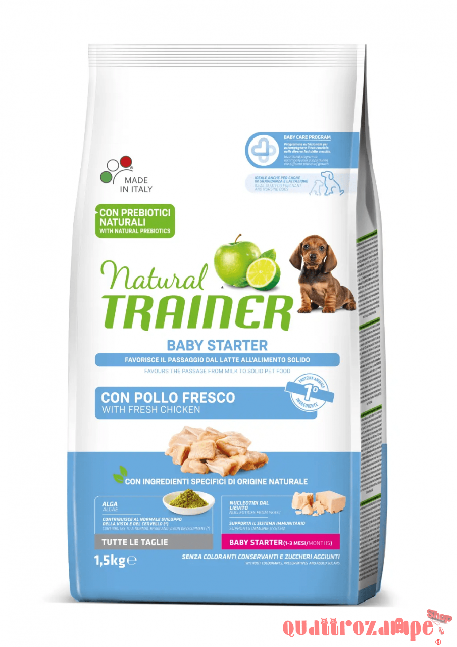 Natural Trainer Baby Starter All Breed 1,5 Kg Per Cani