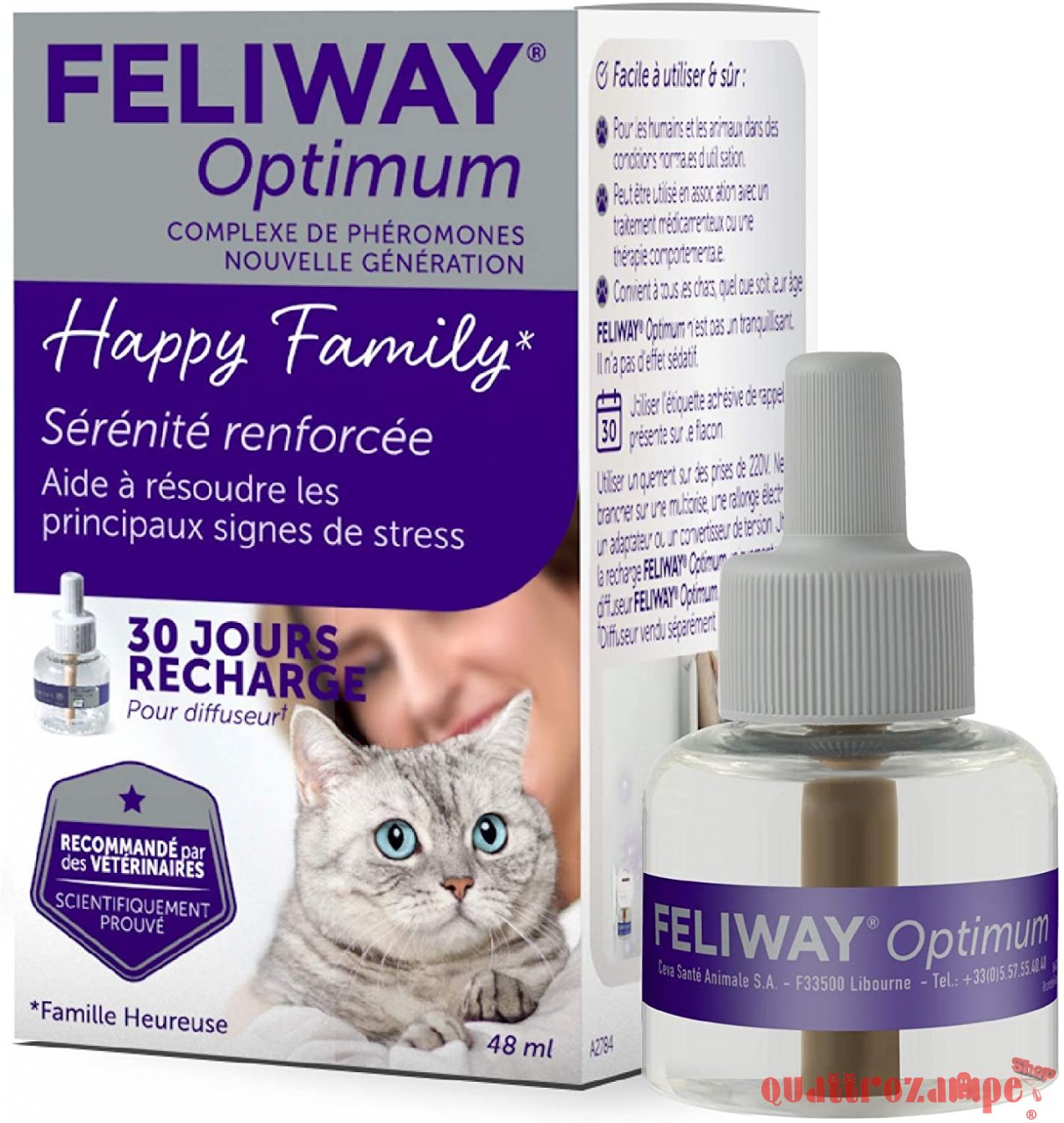 Ceva Feliway Optimum Ricarica 48 ml Per Gatti