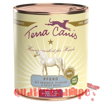 Terra canis classic cavallo con amaranto, pesca e barbabietola