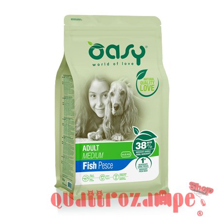 Oasy Dog Medium Adult Pesce NOVITA