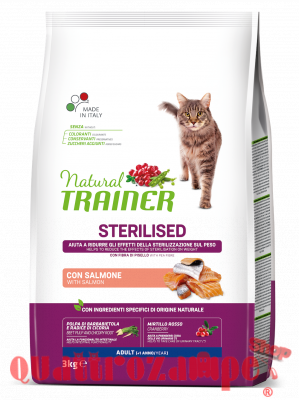 Natural Trainer Sterilised Salmone Gatto
