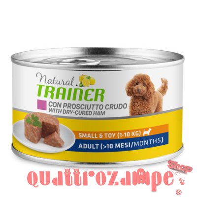 Natural Trainer Small Toy Adult Prosciutto 150 gr Umido Cane