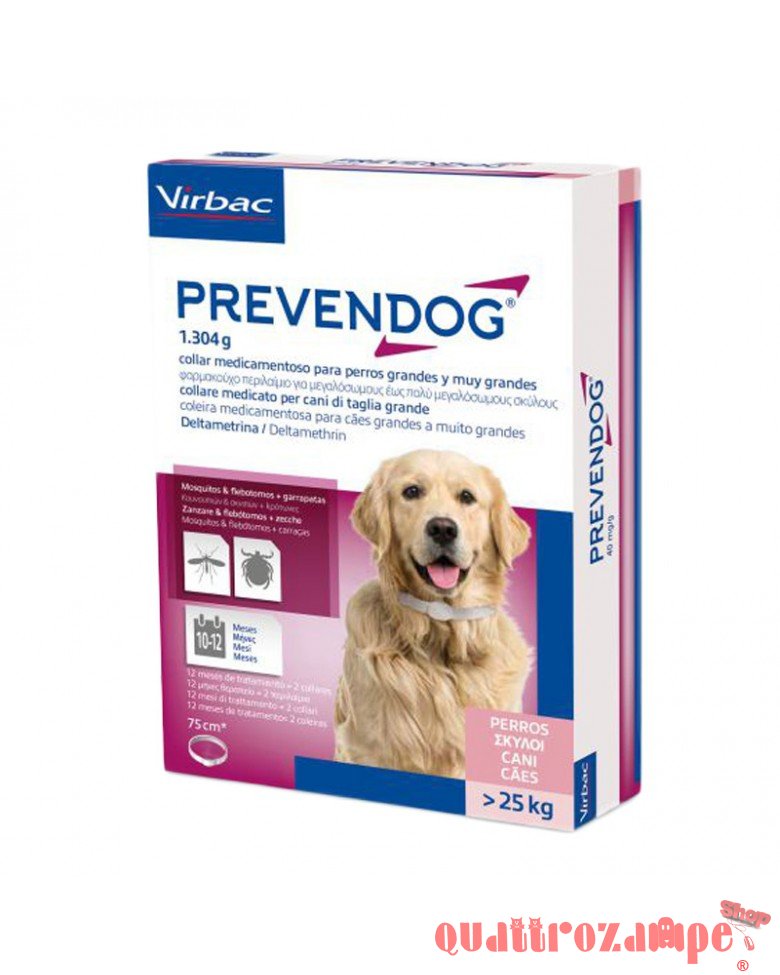 Virbac Prevendog Collare Antiparassitario 75 cm Per Cani oltre 25 kg