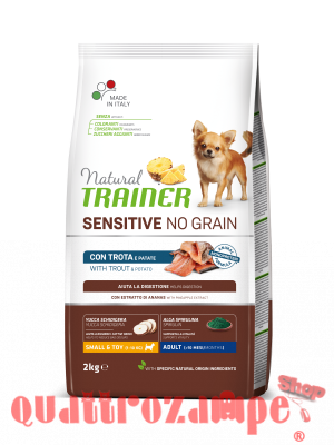 Natural Trainer Sensitive No Grain Adult Small Toy Trota e Patate