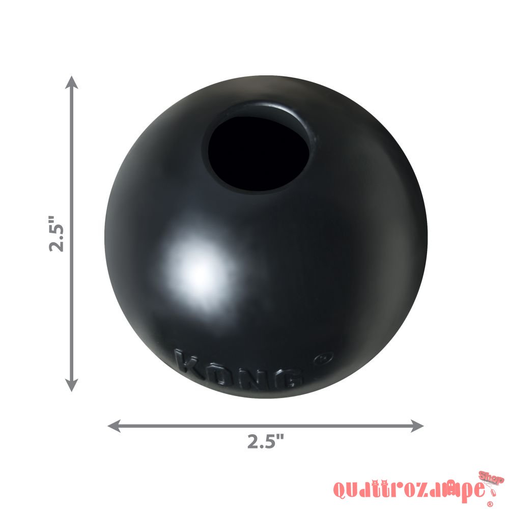 Kong Extreme Ball Small Nero Palla Porta Snack Extra Resistente