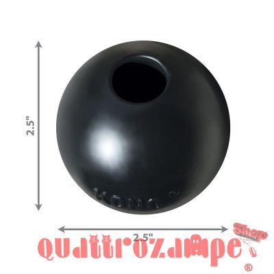Kong Extreme Ball Small Nero Palla Porta Snack Extra Resistente