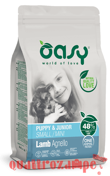 Oasy Dog Puppy Junior Small Mini Agnello Crocchette Cane