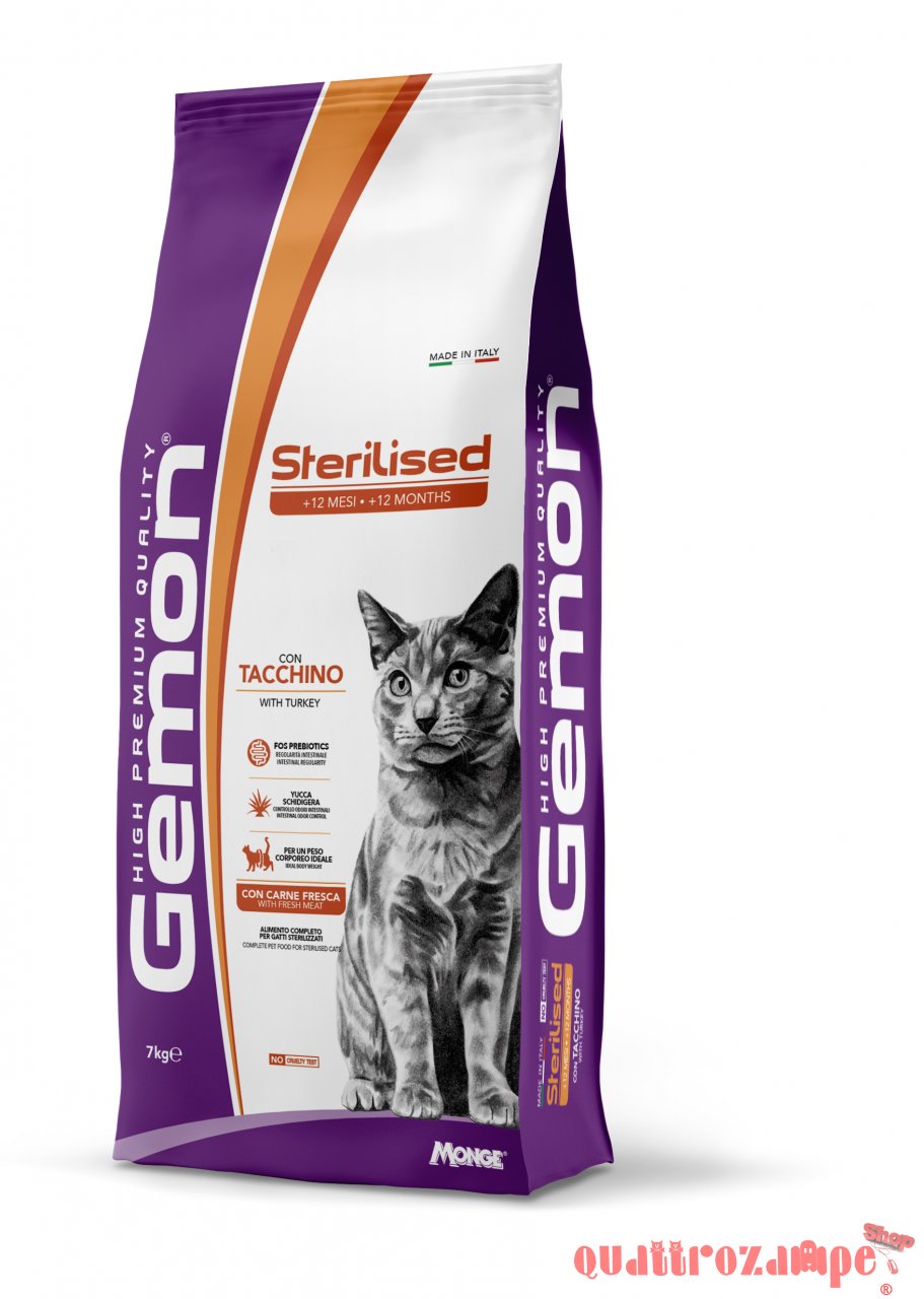 Gemon Sterilised Tacchino Crocchette Gatti