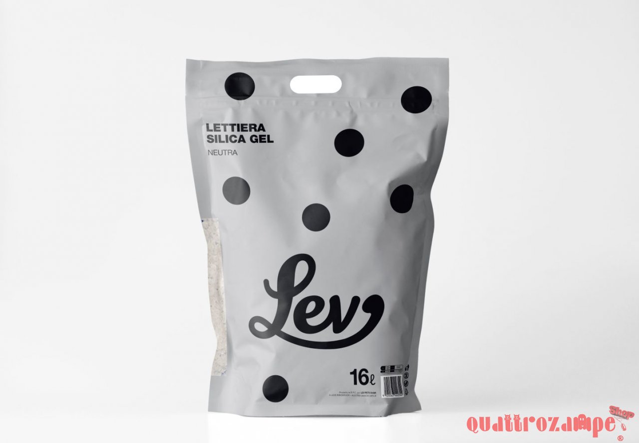 LEV Lettiera Silica Silice Gel Neutra Silicio Gatto