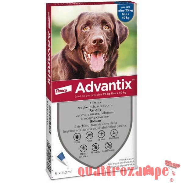 Advantix Spot-On 25 a 40 kg Antiparassitario per Cani