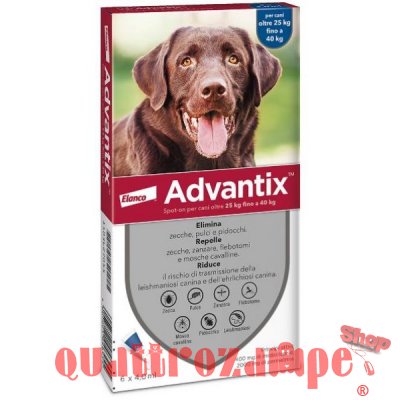 Advantix Spot-On 25 a 40 kg Antiparassitario per Cani