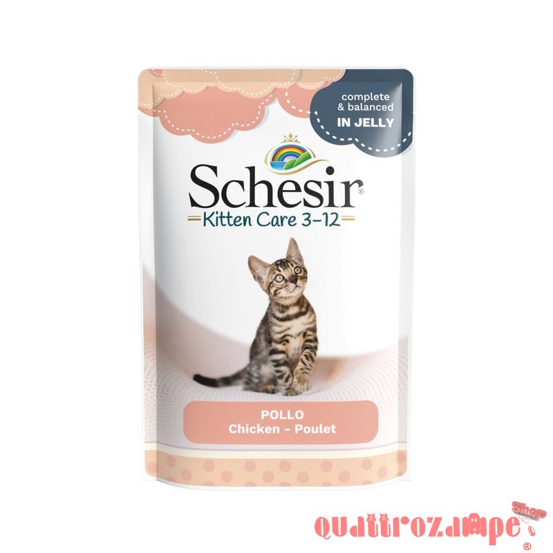 Schesir Kitten Filetti di Pollo 85 gr Bustina Umido Per Gattini