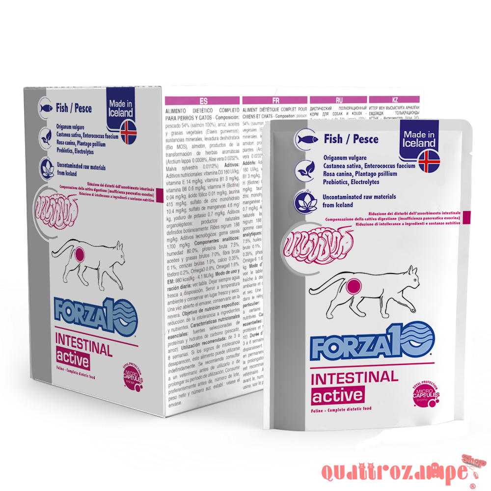 Forza 10 Intestinal Active Pesce 100 Gr Busta Umido Gatto