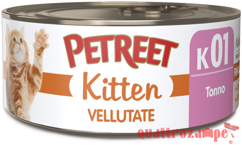 Petreet Kitten Vellutate 60 gr Scatoletta Umido Gattini