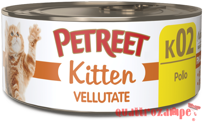 Petreet Kitten Vellutate 60 gr Scatoletta Umido Gattini