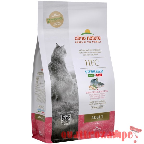 Almo Nature HFC Sterilised Salmone 1,2 kg Crocchette Per Gatti