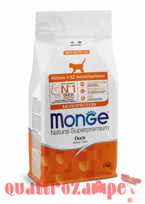 Monge Natural Superpremium Kitten Anatra Per Gattini