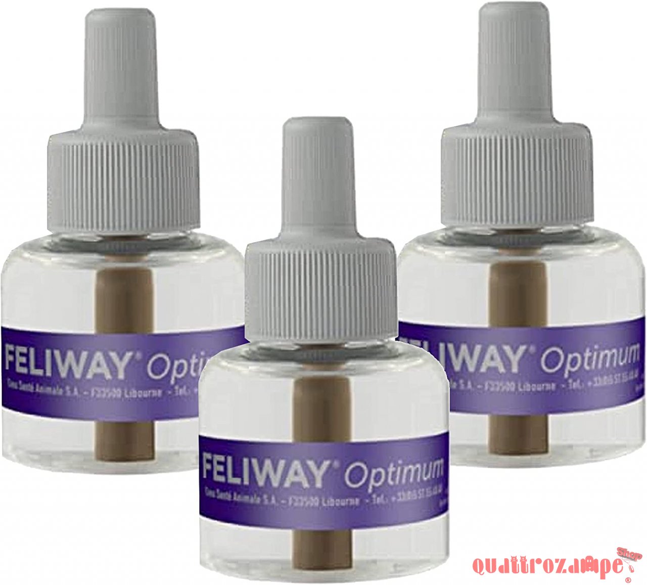Feliway Optimum Set 3 Ricariche 48 ml Per Gatti