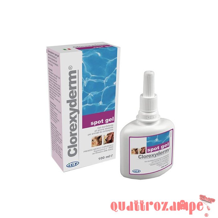 Icf Clorexyderm Spot Gel 100 ml Disinfettante Cani Gatti