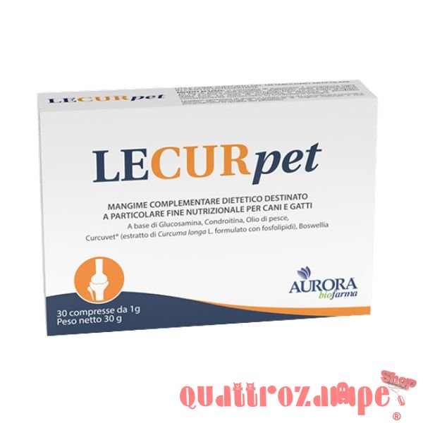 Aurora Biofarma Lecurpet 30 Compresse Cane Gatto
