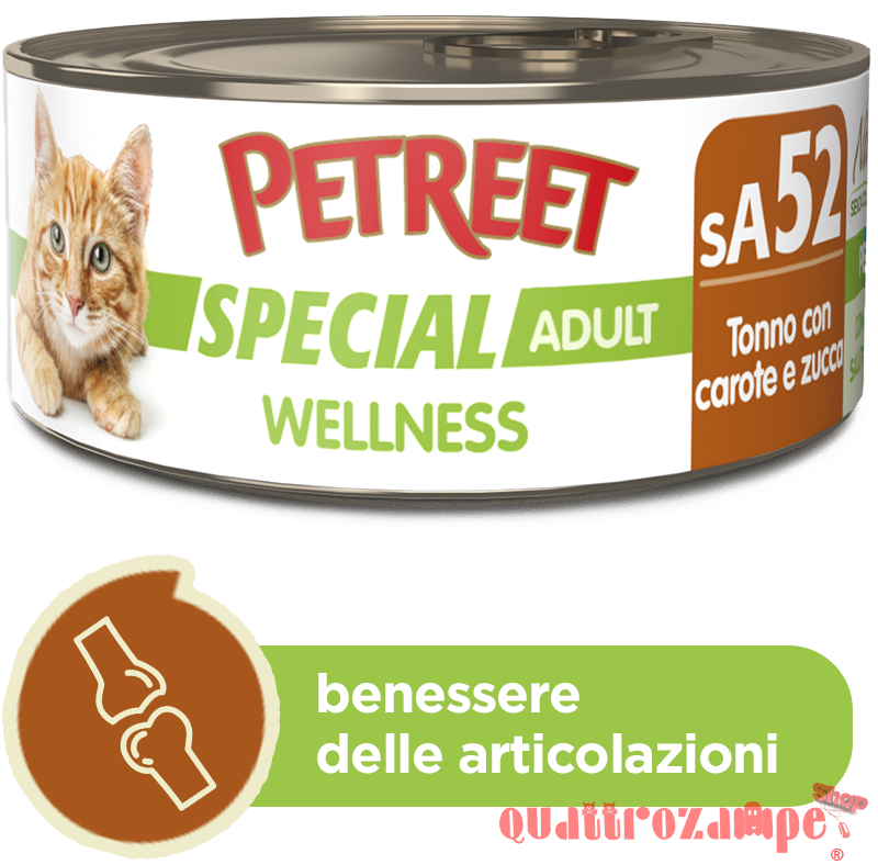Petreet Special Wellness 70 gr Lattina Umido Gatto