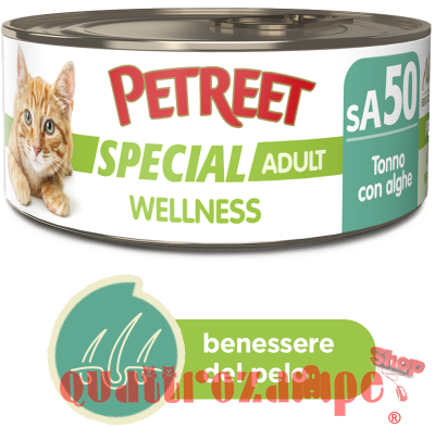Petreet Special Wellness 70 gr Lattina Umido Gatto