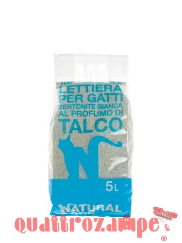 Natural Code Lettiera Bentonite Profumata al Talco 5 L