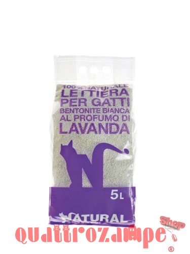 NATURAL CODE Lettiera Bentonite Profumata alla Lavanda 5 L