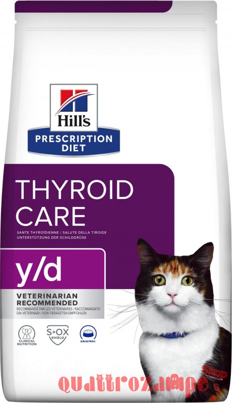 Hill's Prescription Diet Y/D Thyroid Care 1,5 kg Secco gatti
