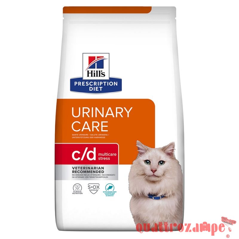 Hill's Diet Feline C/D Urinary Stress Pesce Crocchette Per Gatto