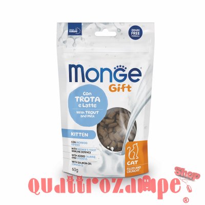Monge Gift Morbido Ripieno 60 gr Snack Per Gatti