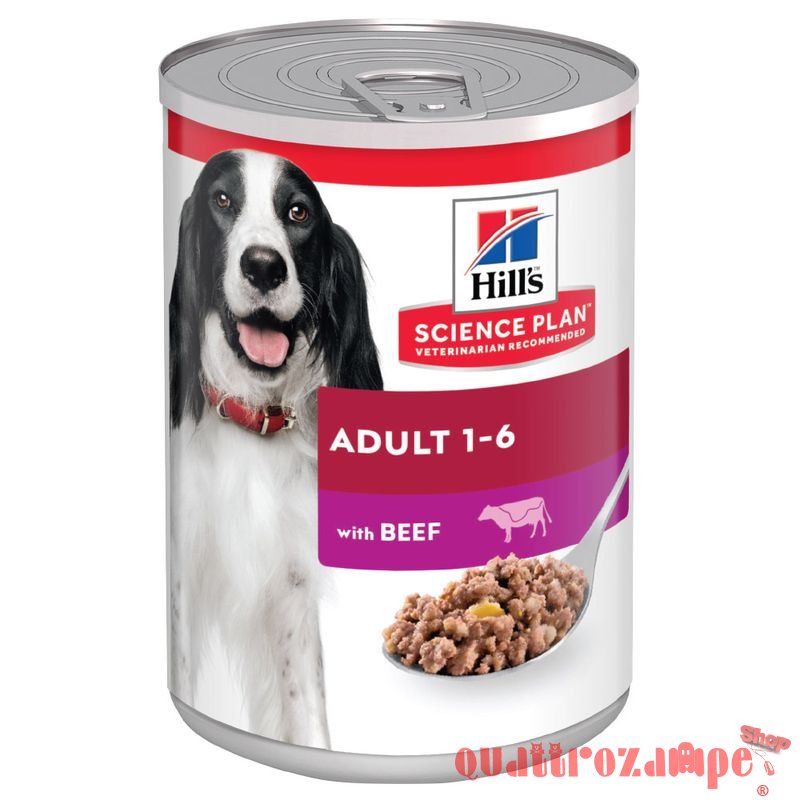 Hill's Science Plan Cane Umido Adult 1-6 Manzo 370 gr