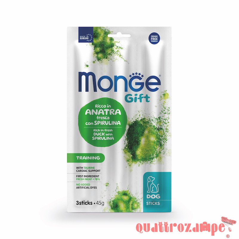Monge Gift 3 Stick 45 gr Snack Per Cani