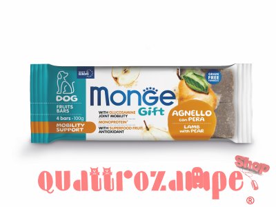 Monge Gift Barrette Alla Frutta 100 gr Snack Per Cani