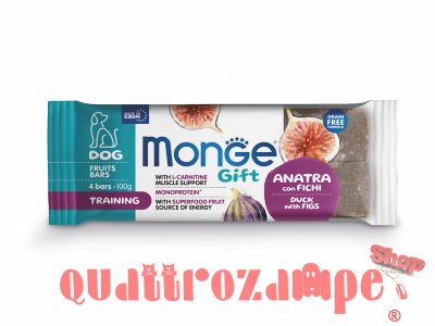 Monge Gift Barrette Alla Frutta 100 gr Snack Per Cani