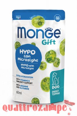 Monge Gift Energy Topping Hypo Con Microalghe 60 gr Snack Per Cani