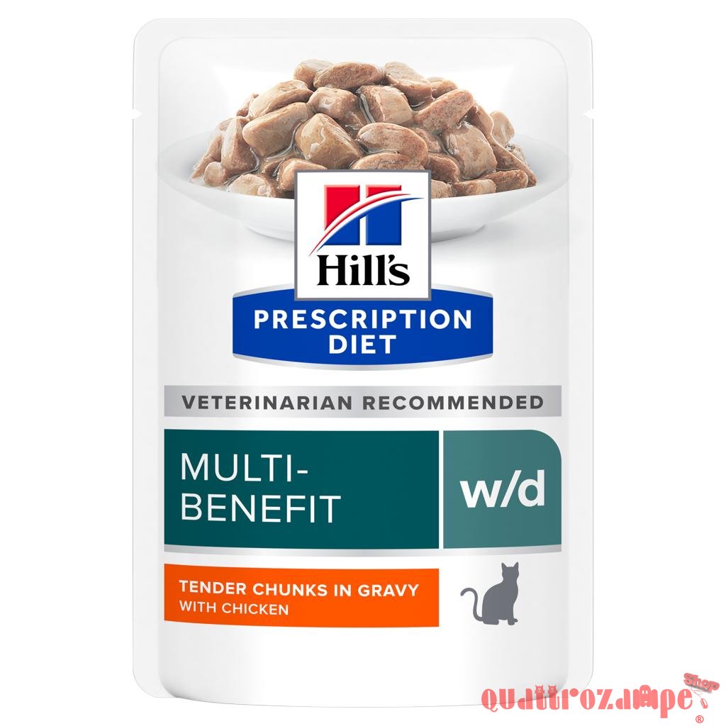 Hill's Diet W/D Multi Benefit 85 gr Bustina Umido Gatto